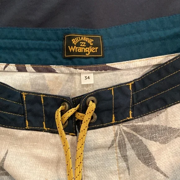 Billabong/Wrangler hemp polyester elastane board shorts - Picture 2 of 7